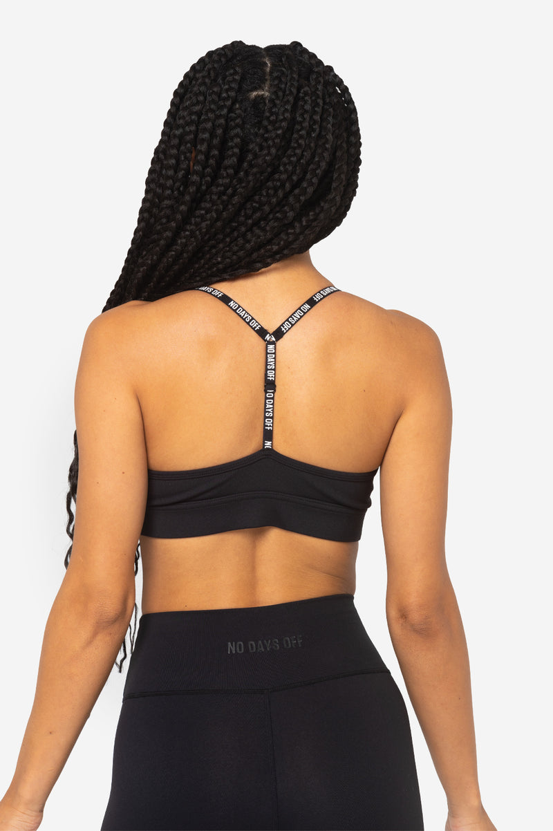 Gymshark Flex Strappy Sports Bra - Black/Charcoal US Size Small